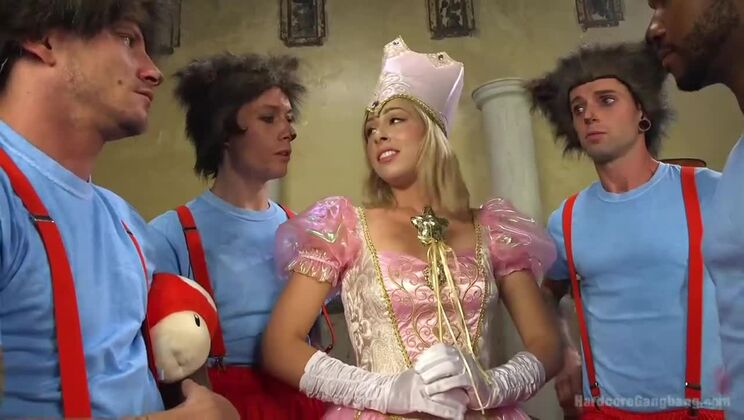 [HardcoreGangbang] - Princess Peach Gets Fucked By Her Kingdom - Gage Sin - Zoey Monroe - John Johnson - Mr Pete - Owen Gray - Mark Wood