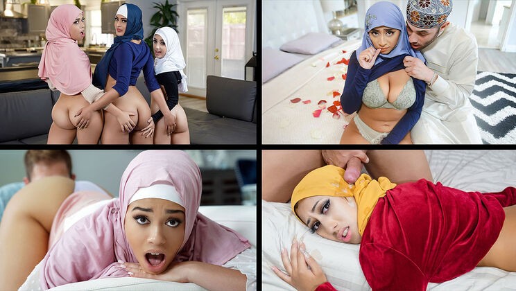 [TeamSkeetSelects] - Best of Hijab Hookup - Aaliyah Hadid - Ella Knox - Penelope Woods - Willow Ryder